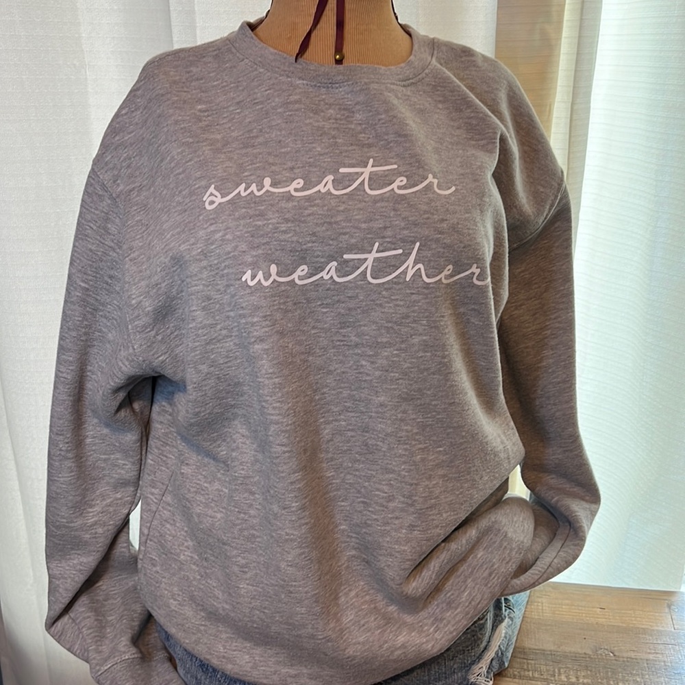 Women's crew neck sweatshirt "sweater weather"
